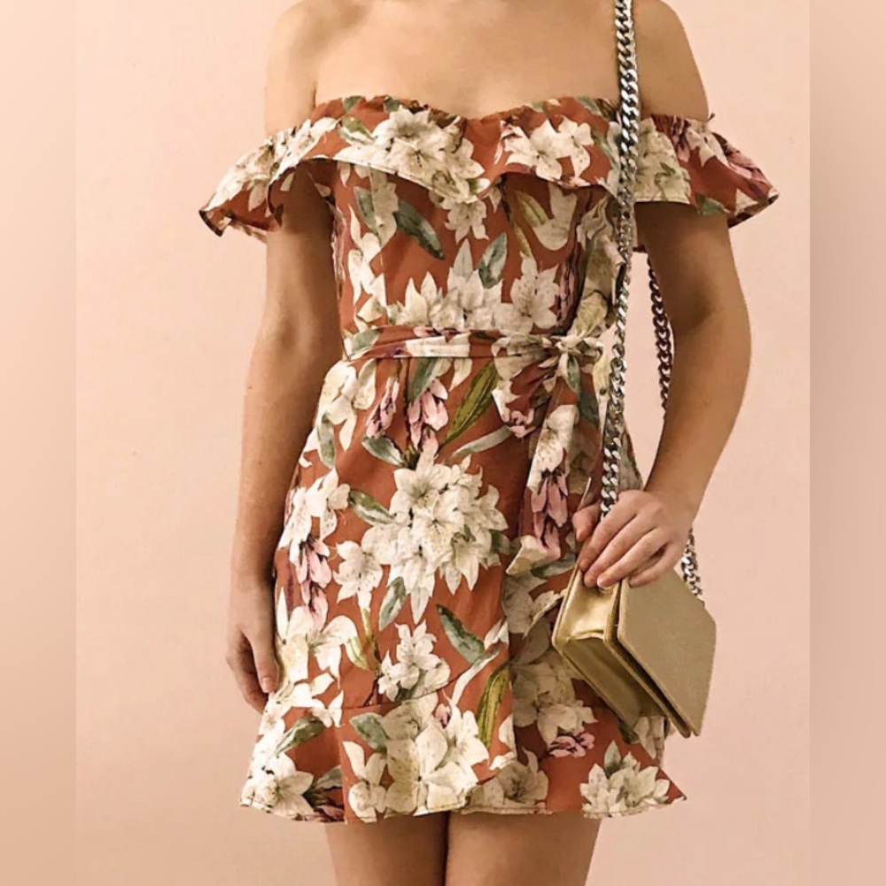 Boutique Floral Mini Dress SZ S